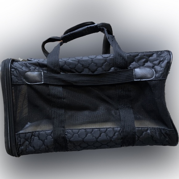 Sherpa Original Deluxe 19x11.75x11.5 Pet Carrier Black Lattice Large - Picture 8 of 13